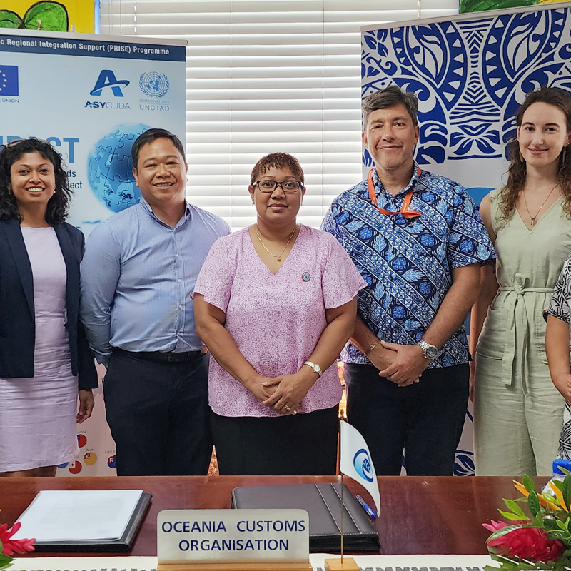 UNCTAD ASYCUDA and Oceania Customs Organisation Sign Collaboration Deal